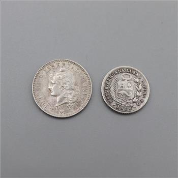 2 Silver Foreign Coins