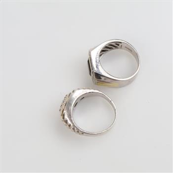 2 Sterling Silver Rings