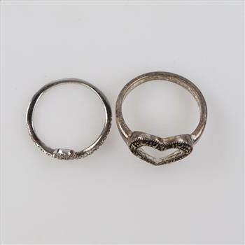 2 Sterling Silver Rings