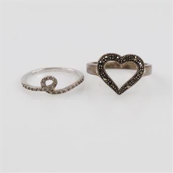 2 Sterling Silver Rings