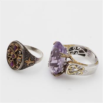 2 Sterling Silver Rings