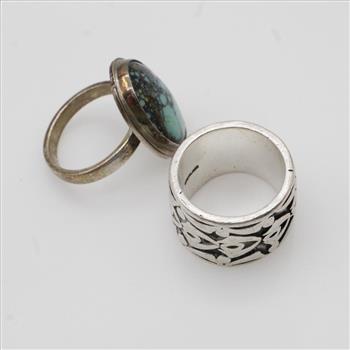 2 Sterling Silver Rings