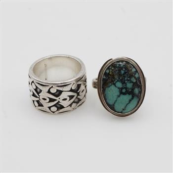 2 Sterling Silver Rings