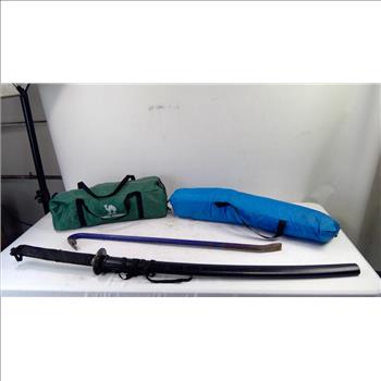 2 Tent, Sword, Crowbar Tool