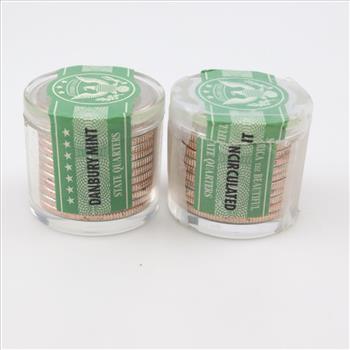 2 Uncirculated State Quarters Rolls