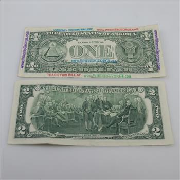 2 US Federal Reserve Notes