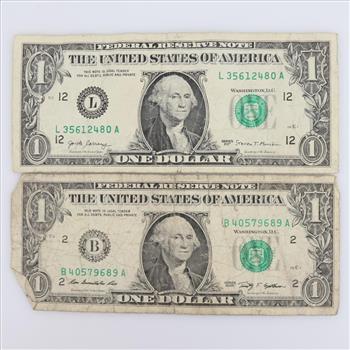 2 US Federal Reserve Notes