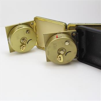2 Vintage Travel Alarm Clocks