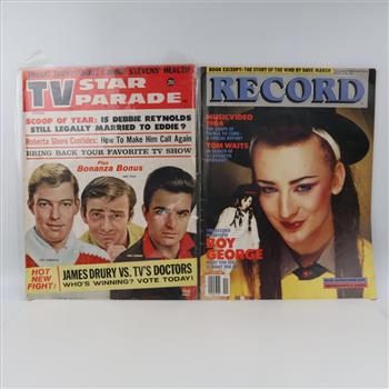 2 Vintage TV Star Parade & Record Magazine