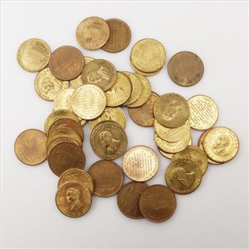 20+ US Presidential And Statehood Commemorative Tokens