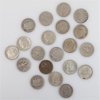 20 US Silver Dimes