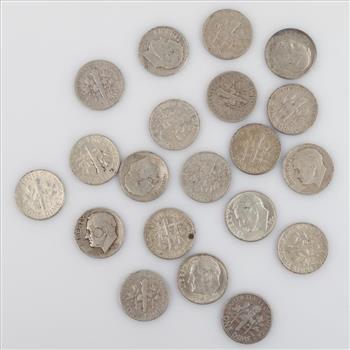 20 US Silver Dimes
