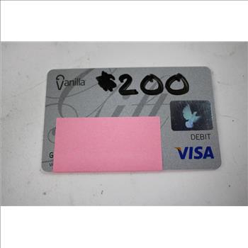 $200 Vanilla Visa Gift Card PLEASE READ