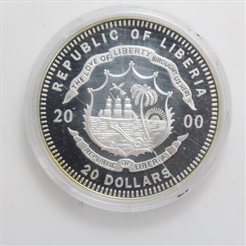 2000 $20 Abraham Lincoln Commemorative Silver Round