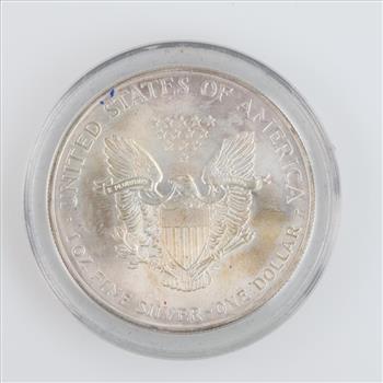 2000 American Eagle Colorized Fine Silver Dollar