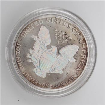 2000 American Eagle Hologram  Fine Silver Dollar Includes COA