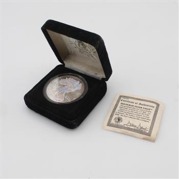 2000 American Eagle Hologram  Fine Silver Dollar Includes COA