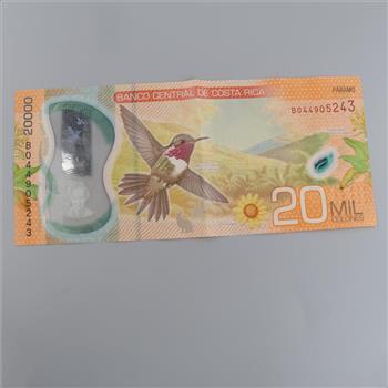 20,000 Costa Rican Colon, Foreign Currency