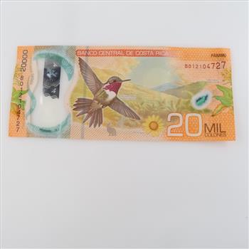 20,000 Costa Rican Colon, Foreign Currency