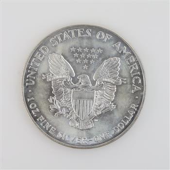 2001 American Eagle Fine Silver Dollar 1 Oz.