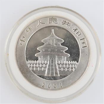 2001 Chinese Fine Silver Panda 10 Yuan 1oz