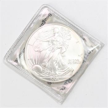 2001 Silver Walking Liberty Coin