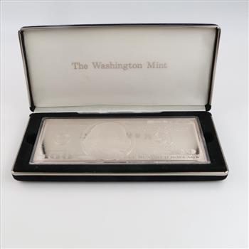 2001 US Fine Silver 100 Dollar Bill 4 Troy Oz Bar
