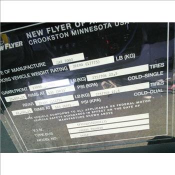 2002 New Flyer D40LF (Hartford, CT 06114)