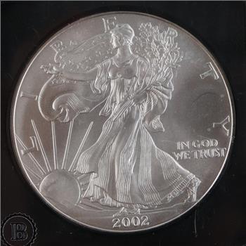 2002 US American Eagle Fine Silver Dollar 1oz Round