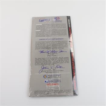 2002 US Greetings From America Quarter And Stamp Set