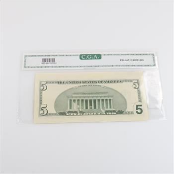 2003 Federal Reserve Note 5 Dollar