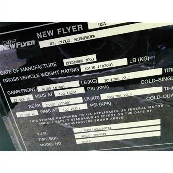 2003 New Flyer D35LF (Hartford, CT 06114)