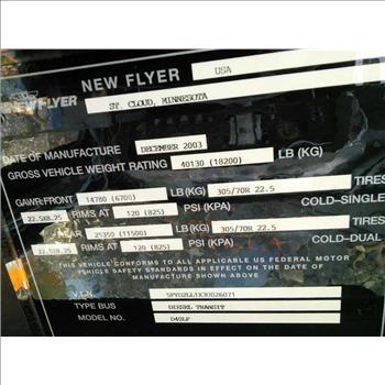 2003 New Flyer D40LF (Hartford, CT 06114)