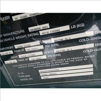 2003 New Flyer D40LF (Hartford, CT 06114)