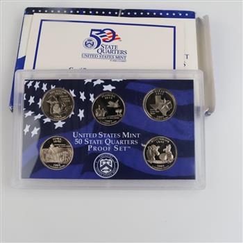 2004 US Mint Statehood Quarter Proof Set Includes COA