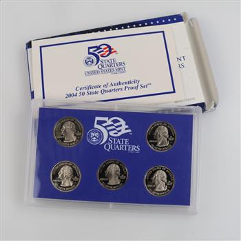 2004 US Quarter Mint Proof Set With COA