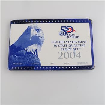 2004 US Quarter Mint Proof Set With COA