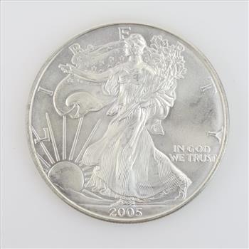 2005 American Eagle Fine Silver Dollar 1 Oz.