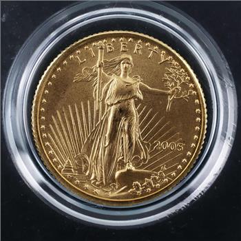 2005 American Gold Eagle 5 Dollar 1/10oz