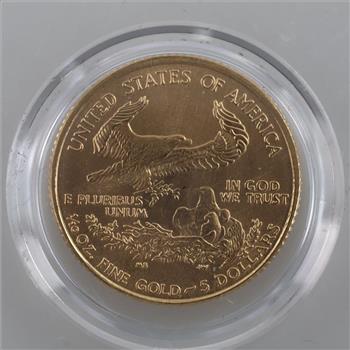 2005 American Gold Eagle 5 Dollar 1/10oz