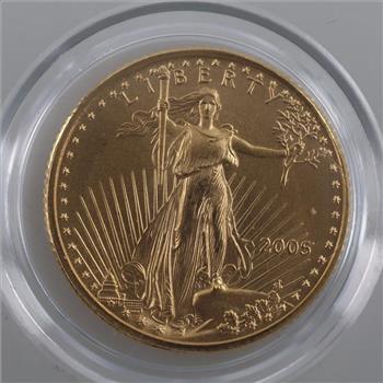 2005 American Gold Eagle 5 Dollar 1/10oz