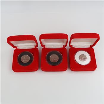 2005 Canadian 25 Cents, 3 Coins