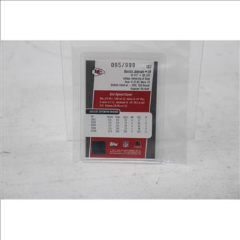 2005 Topps Derrick Johnson Autographed Rookie Card #162