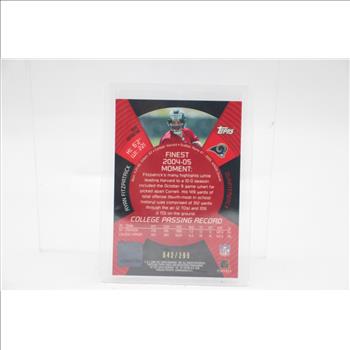 2005 Topps Finest /299 Ryan Fitzpatrick St. Louis Rams Autograph Blue Refractor