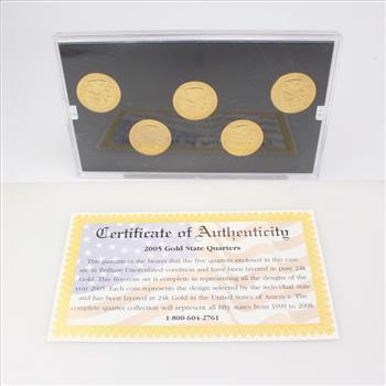 2005-D Gold Edition State Quarter Collection With COA