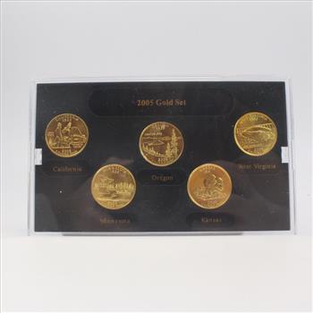 2005-D Gold Edition State Quarter Collection With COA