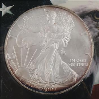 2007 US American Eagle Fine Silver Dollar 1oz