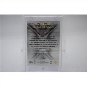 2007-08 SPx Duel Scripts Richard Hamilton / Larry Hughes Auto #DS-HH /25