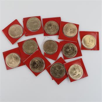 2007-D Sacagawea US 1 Dollar Coin, 12 Coins