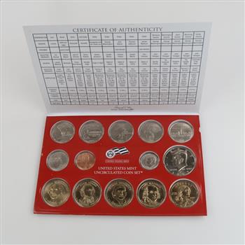 2007-D US Mint UNC Coin Set With COA
